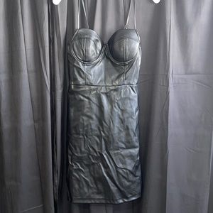 Leather dress
